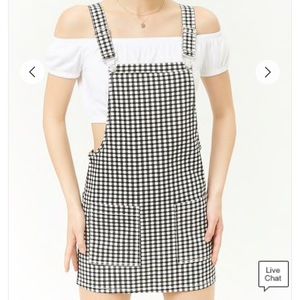 Gingham Overall Dress